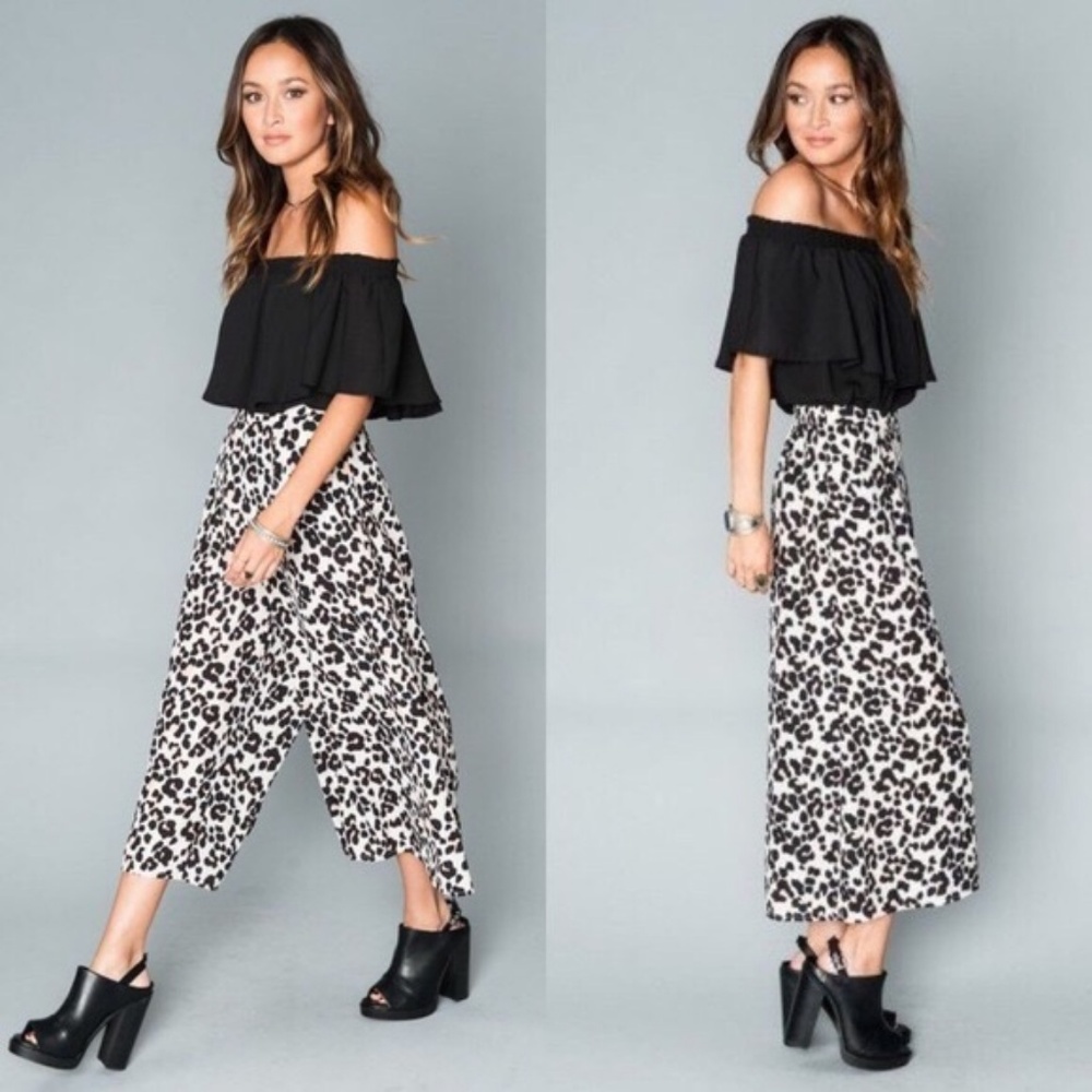 SMYM Gracias Gaucho Pants in Cheetah Print